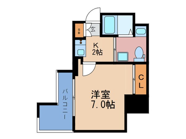 セレニテ梅田ルフレの物件間取画像